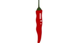【FREE Vector】Red Chili Pepper Illustration (Cayenne Pepper / Spicy Spice / Seasoning) (Outline / No Outline) (Commercial Use OK / PNG Transparent)