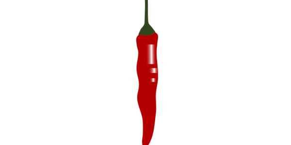 【FREE Vector】Red Chili Pepper Illustration (Cayenne Pepper / Spicy Spice / Seasoning) (Outline / No Outline) (Commercial Use OK / PNG Transparent)