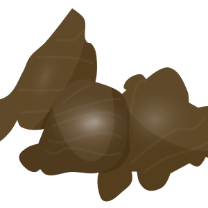 【FREE Vector】Ginger Root Illustration (Zingiber officinale / Spice / Condiment / Herb) (Commercial Use OK / PNG Transparent)