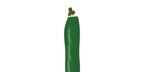 【フリー素材】さやに入ったグリーンピース（実エンドウ/豆類/ピース）のイラスト（線なし・黒縁）(商用利用可・透過PNG)