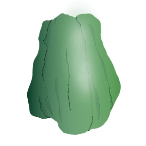 【FREE Vector】Green Chayote Illustration (Sechium Edule / Vegetable Pear / Gourd Family) (Outline / No Outline) (Commercial Use OK / PNG Transparent)