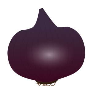 【FREE Vector】Red Onion (Purple Onion / Salad Vegetable) Illustration (Outline / No Outline) (Commercial Use OK / PNG Transparent)