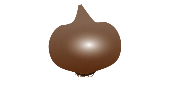 【FREE Vector】Brown Onion Illustration (Cooking Base / Root Vegetable / Bulb) (Outline / No Outline) (Commercial Use OK / PNG Transparent)