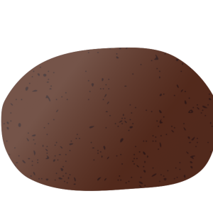 【FREE Vector】Star Ruby Potato Illustration (Russet / Starchy / Frying & Mashing) (Outline / No Outline) (Commercial Use OK / PNG Transparent)