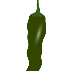 【FREE Vector】Shishito Pepper Illustration (Sweet Chili / Summer Vegetable / Capsicum) (Outline / No Outline) (Commercial Use OK / PNG Transparent)