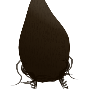 【FREE Vector】Taro Root (Satoimo / Edible Colocasia / Hairy Root) Illustration (Outline / No Outline) (Commercial Use OK / PNG Transparent)