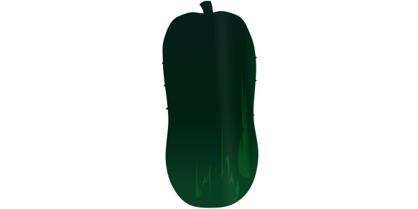 【フリー素材】加賀太きゅうり（加賀野菜/伝統野菜/太きゅうり/金沢）のイラスト(商用利用可・透過PNG)