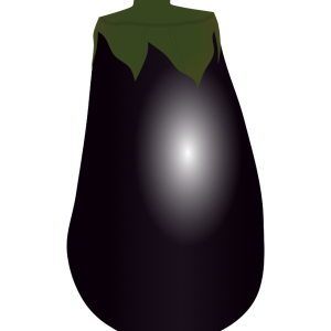【FREE Vector】Bei Nasu (American Eggplant / Round Eggplant) Illustration (Summer Vegetable / Steak Eggplant / Cooking) (Commercial Use OK / PNG Transparent)