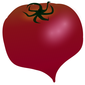 ピンク系トマトの「ファーストトマト」のイラスト
