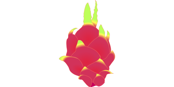 【FREE Vector】Dragon Fruit (Pitaya) Illustration (Whole & Sliced / Tropical Fruit) (Commercial Use OK / PNG Transparent)