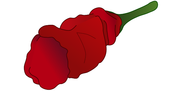 【FREE Vector】Red Peter Pepper Illustration (Unique & Rare Ornamental Chili) (Commercial Use OK / PNG Transparent)