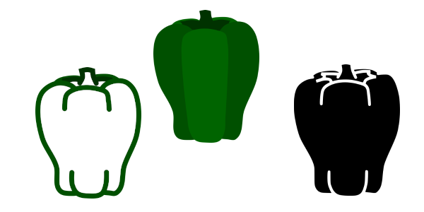 Bell Pepper Icons Collection