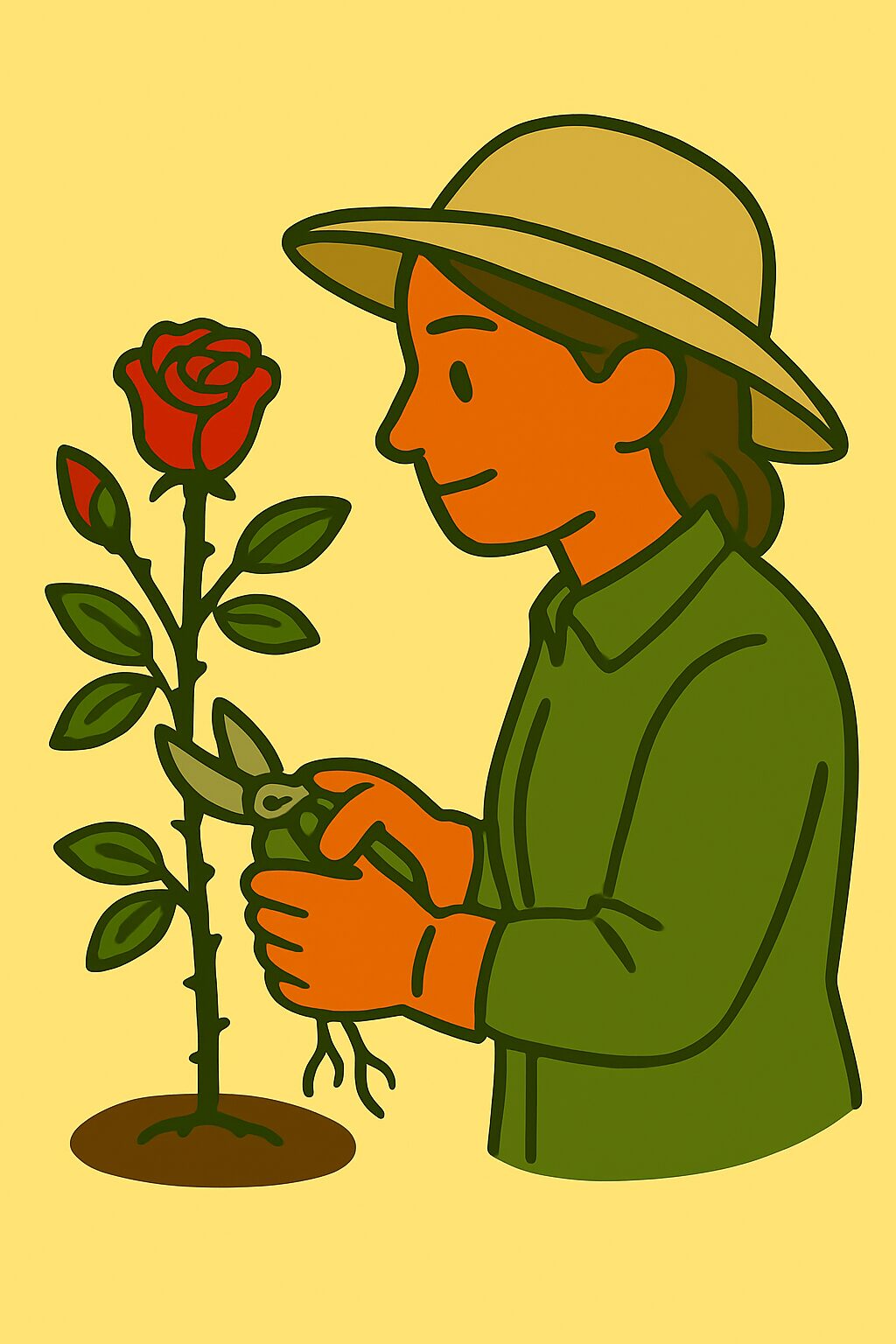 “Roses” × ‘Pruning’ × “People” The Rose Shaper