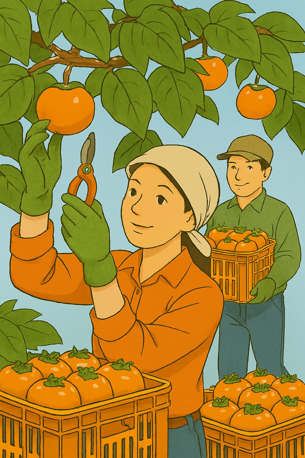 Persimmons × Harvest The Persimmon Harvester