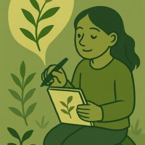 “Plants” × “Fantasy” A world where thoughts of plants are drawn and become one