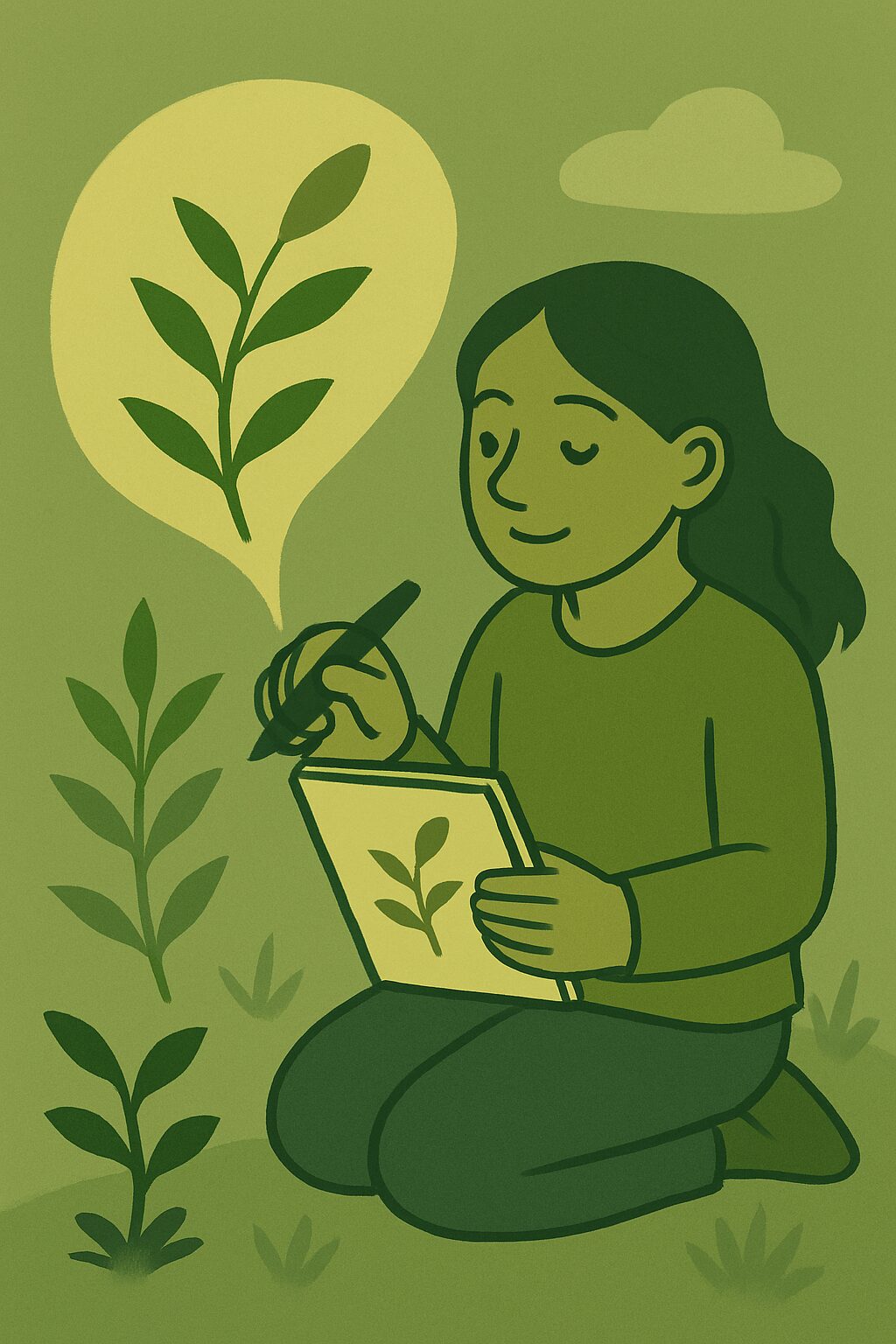 “Plants” × “Fantasy” A world where thoughts of plants are drawn and become one