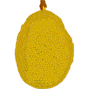 【FREE Vector】Jackfruit Illustration (Vegan Meat Ingredient) (Commercial Use OK / PNG Transparent)