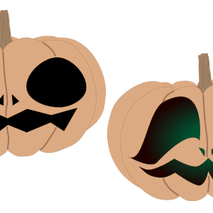 Squash Jack-o'-Lantern Icon Collection Part 4