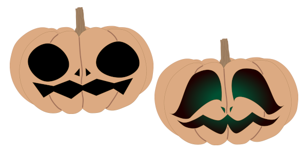 Squash Jack-o'-Lantern Icon Collection Part 4